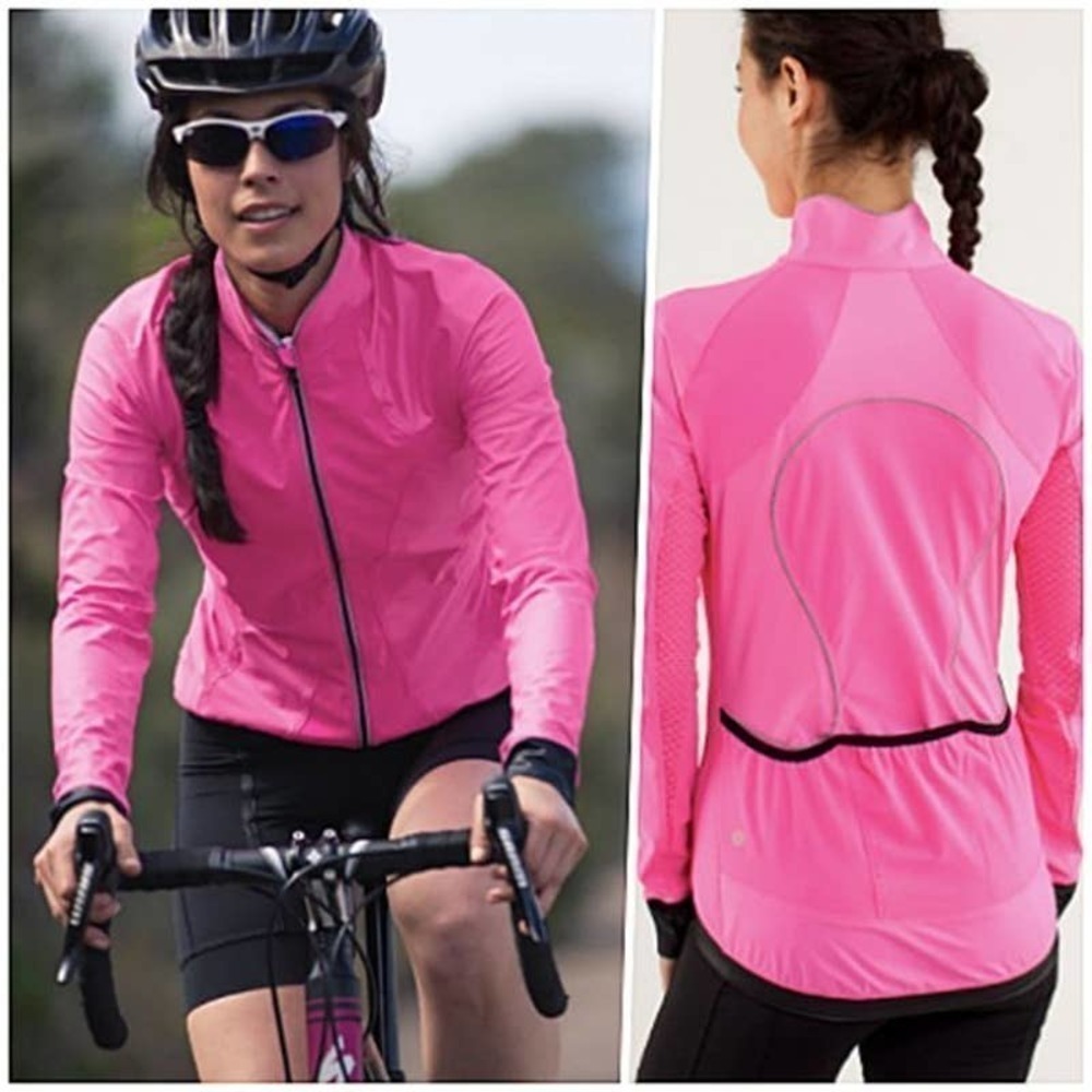 Lululemon Lightweight Cycling Running Jacket Pink 6 NWOT